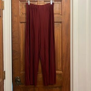 Akira - maroon/burgundy - wide leg dress pant - size small